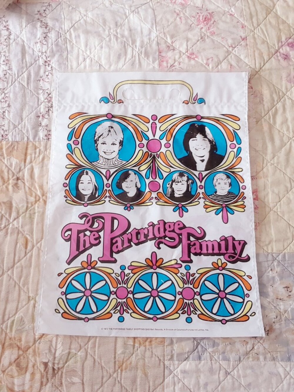 1972 The Partridge Family Shopping Bag 70s Music Memorabilia